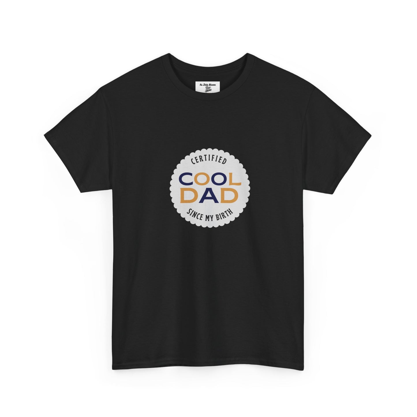 Cool Dad T-Shirt — "Certified Cool Dad" Badge Tee for Father's Day