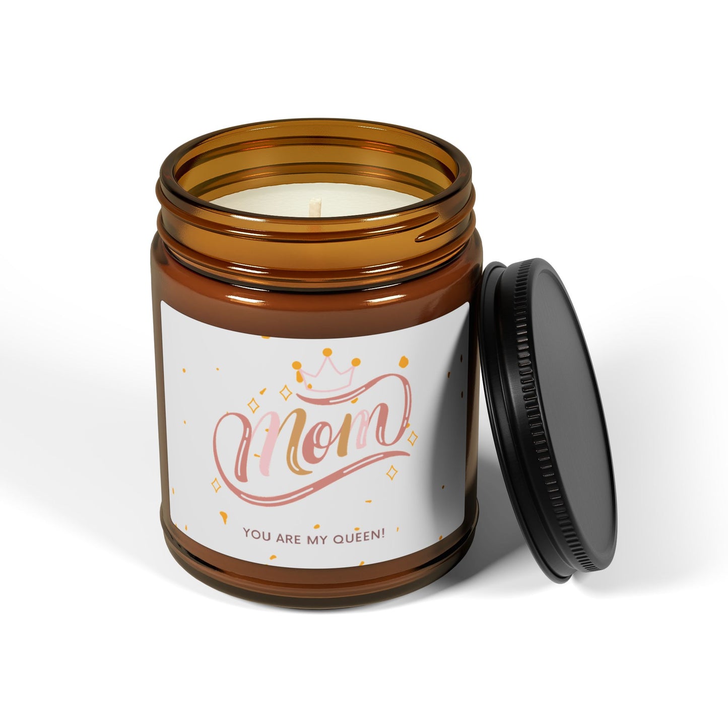 Mom Scented Soy Candle — Amber Jar, ‘You Are My Sunshine’ Gift