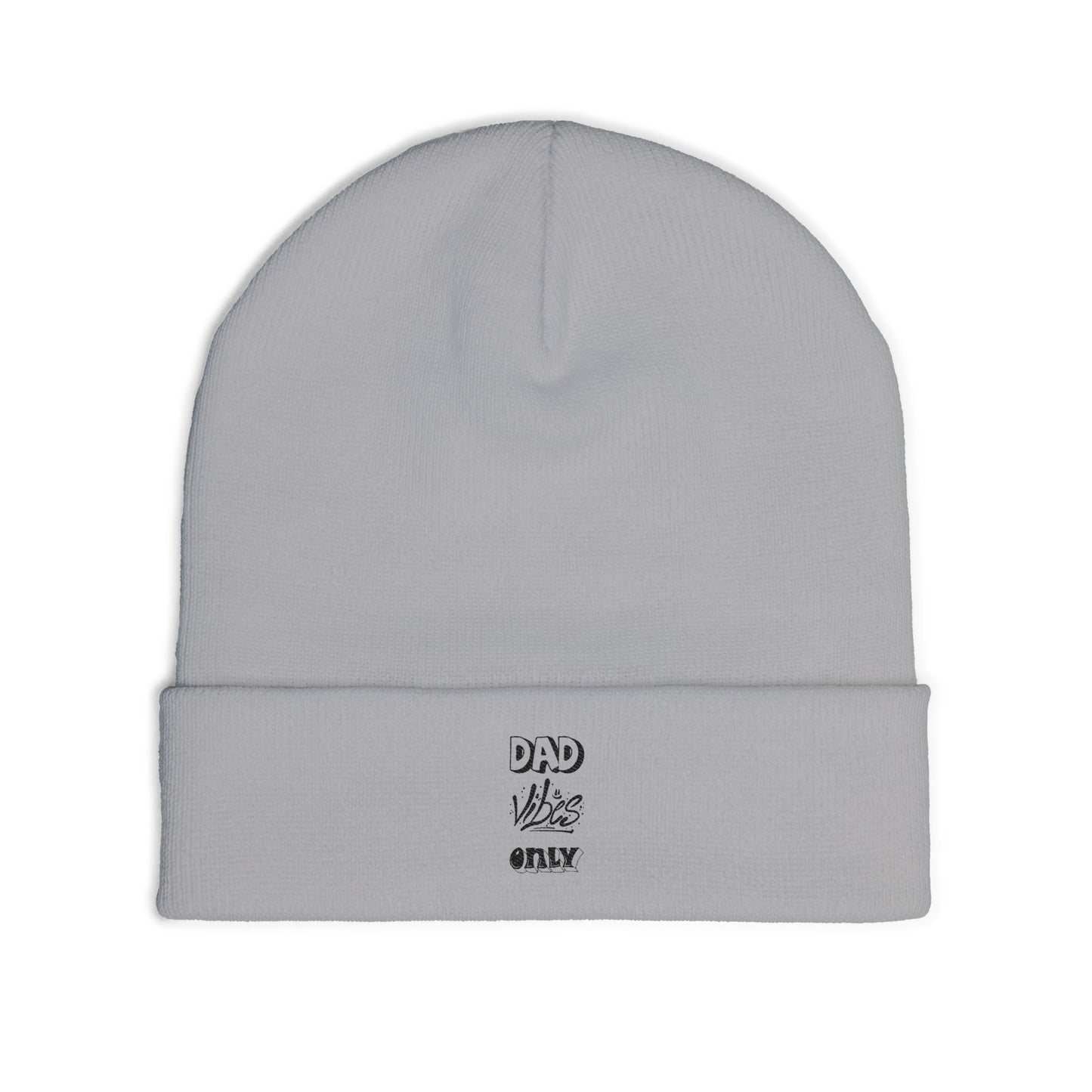 Dad Vibes Only Embroidered Knit Beanie