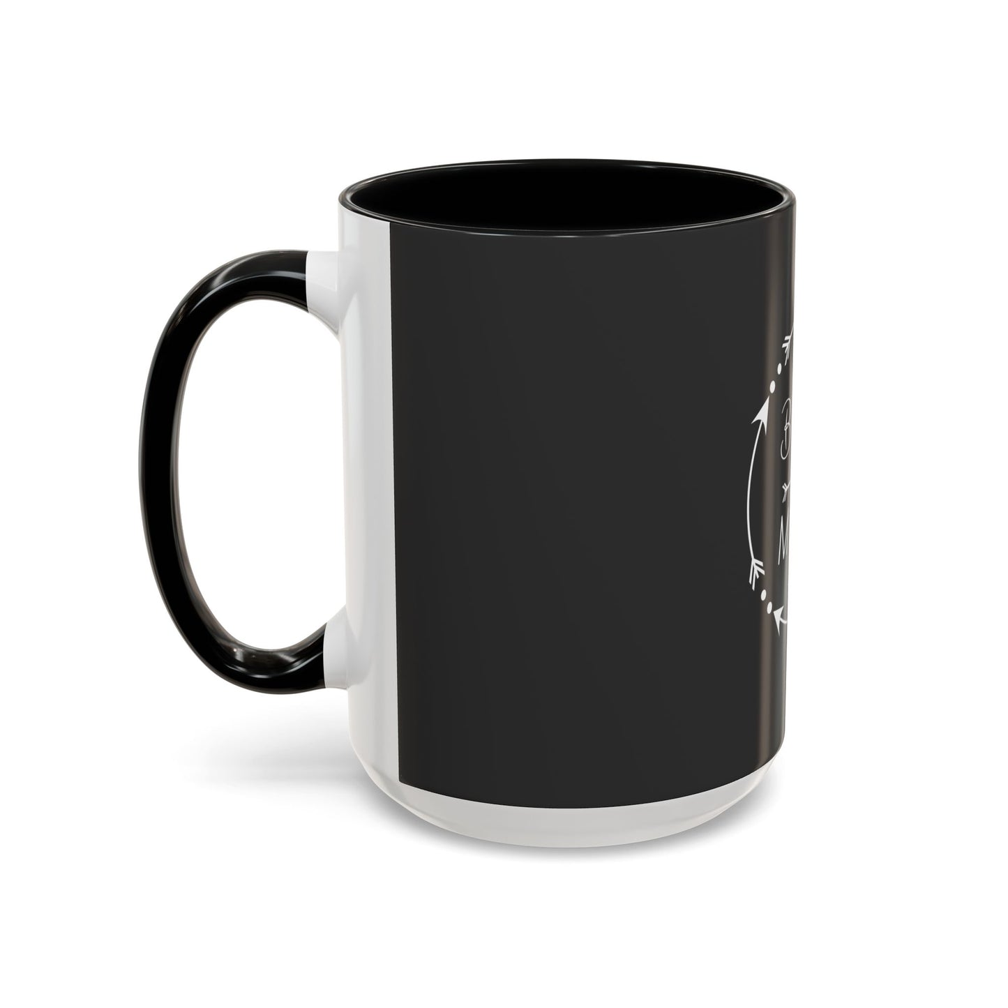Blessed Mama Accent Coffee Mug – Black 11/15oz Gift for Moms