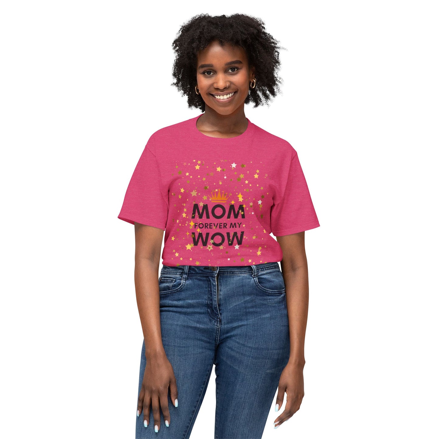 Mom Forever My Wow T-Shirt — Mother's Day Celebration Tee with Gold Stars