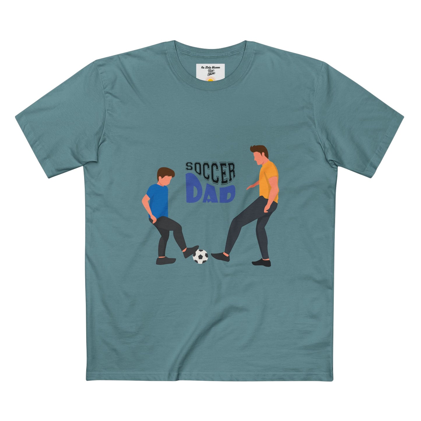 Soccer Dad T‑Shirt — Father & Child Playing Soccer Graphic Tee