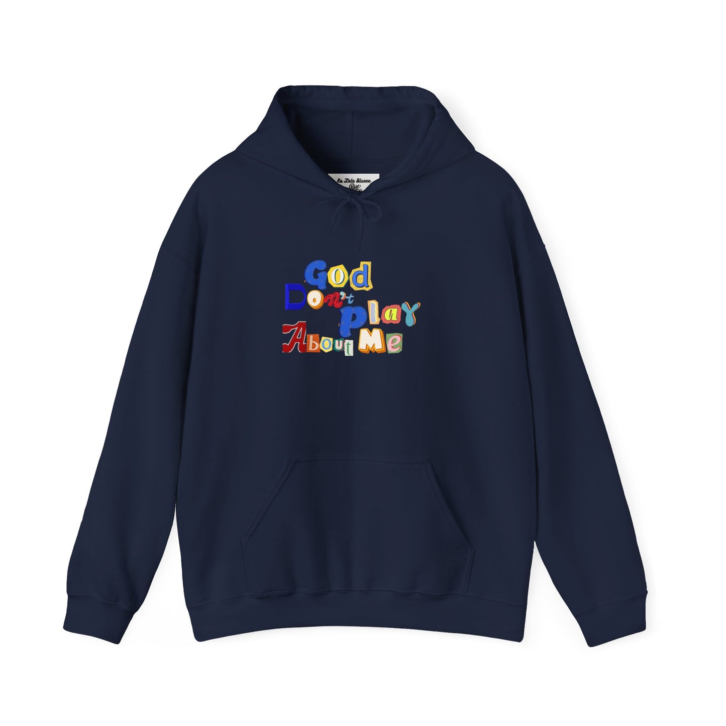 God on My Side Hoodie — Colorful Playful Faith Pullover
