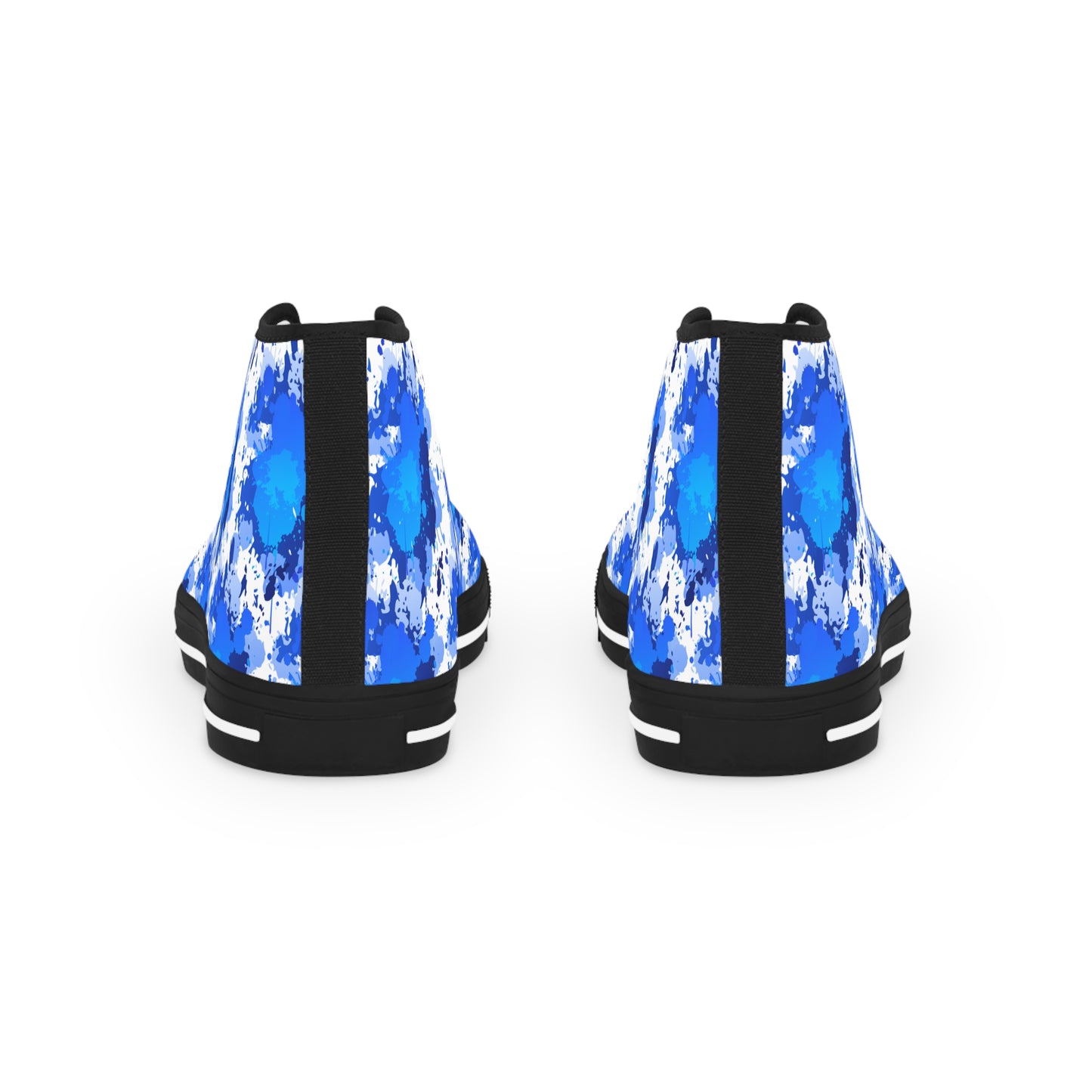 Blue Cloud Tie-Dye High Top Sneakers