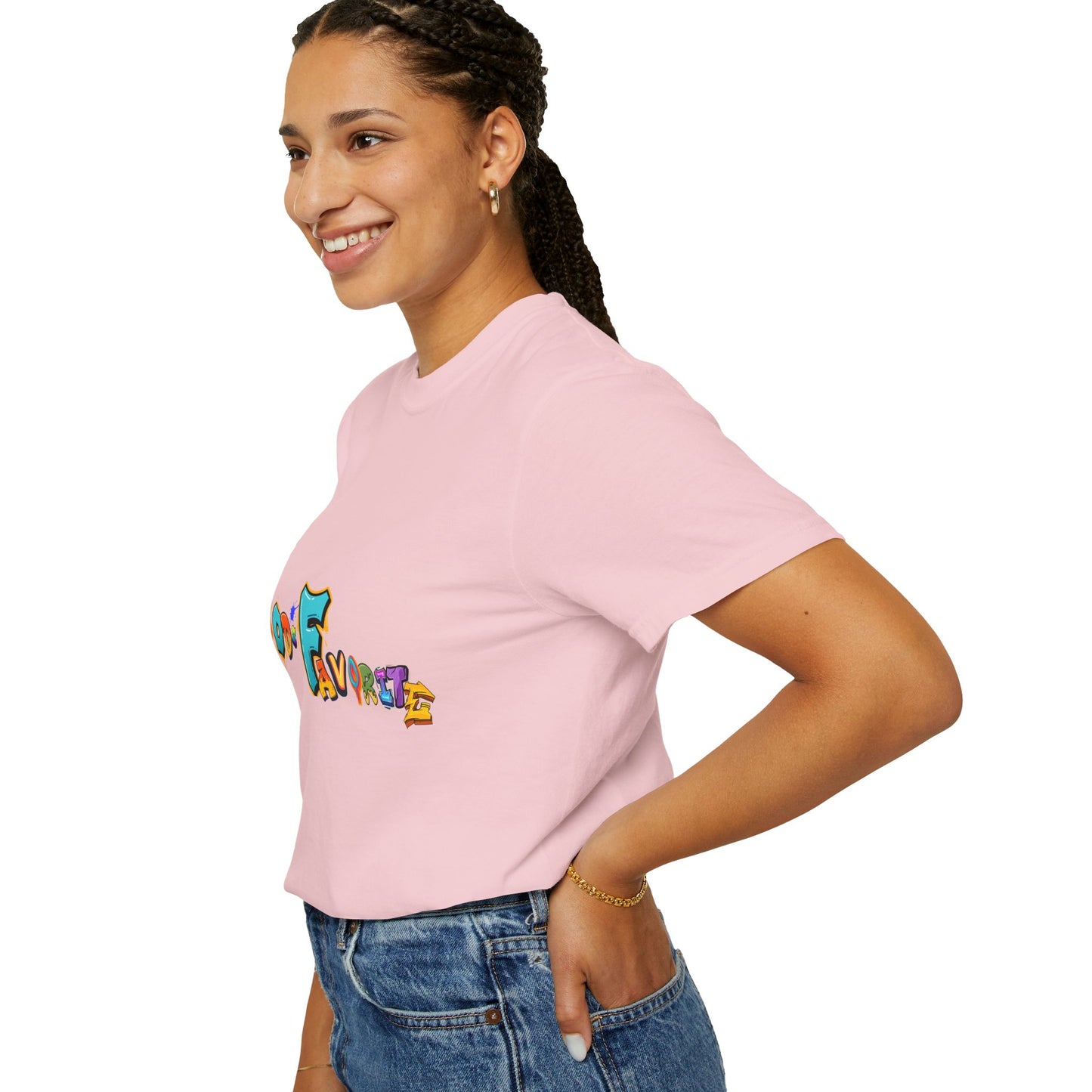God's Favorite T-Shirt — Colorful Retro Script Graphic Tee