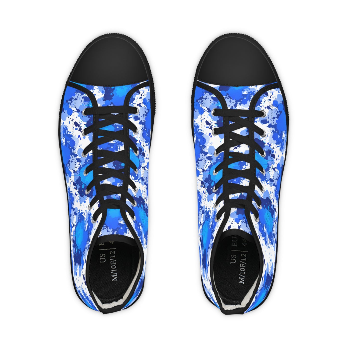 Blue Cloud Tie-Dye High Top Sneakers