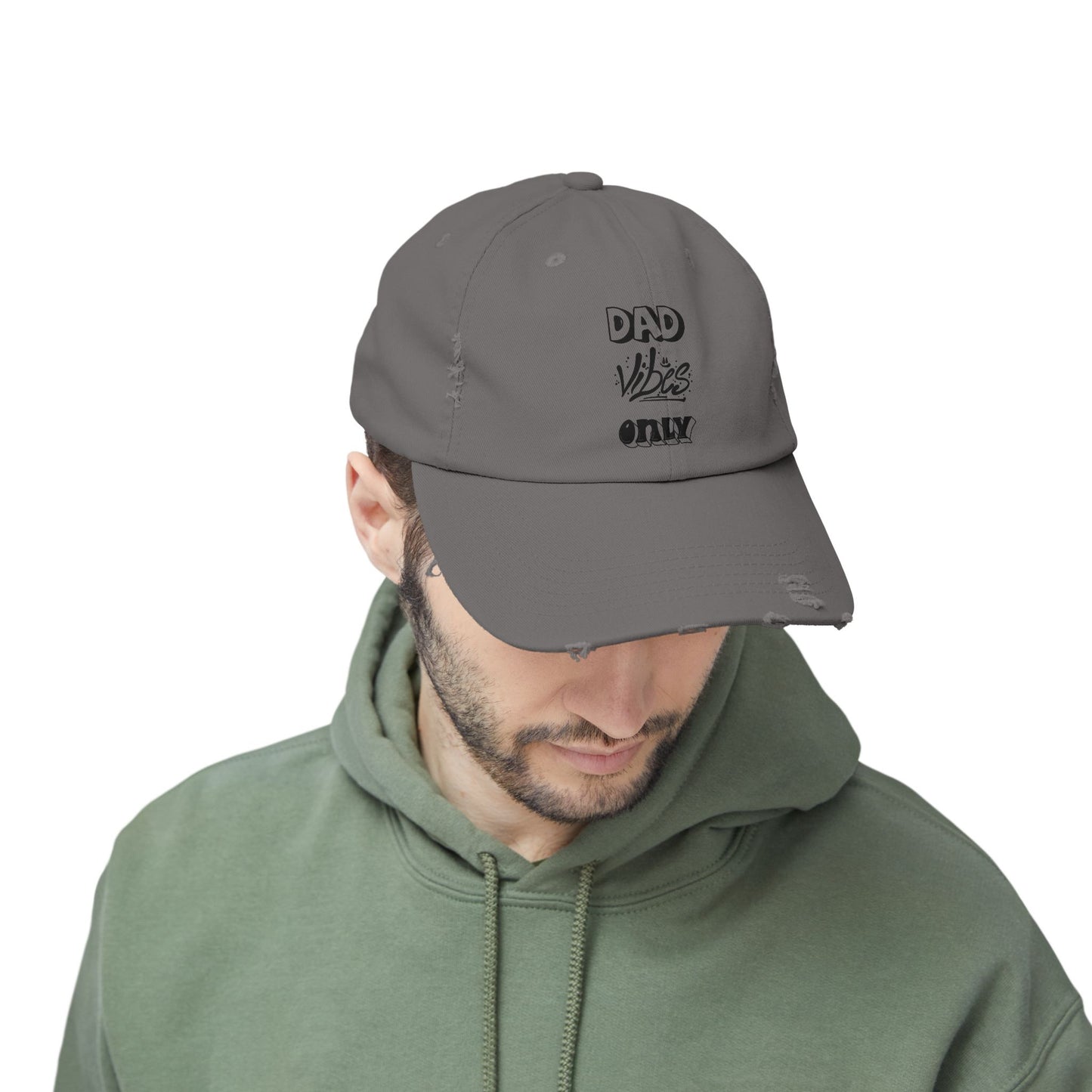 Dad Vibes Only Distressed Cap