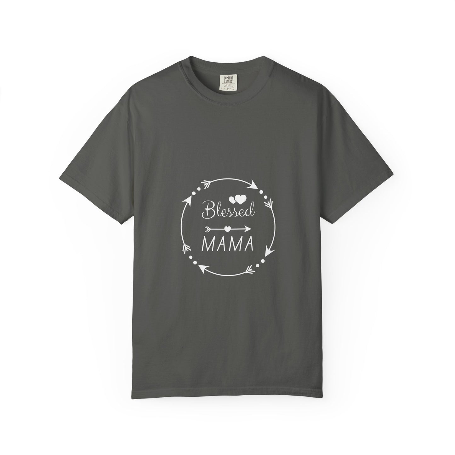 Blessed Mama T-Shirt – Floral Wreath Mother's Day Gift