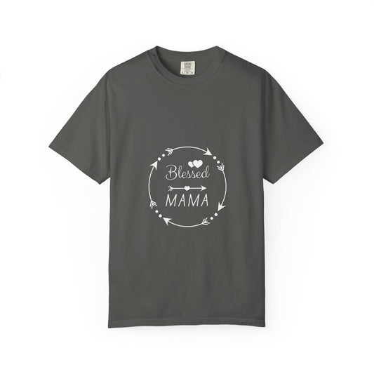 Blessed Mama T-Shirt – Floral Wreath Mother's Day Gift