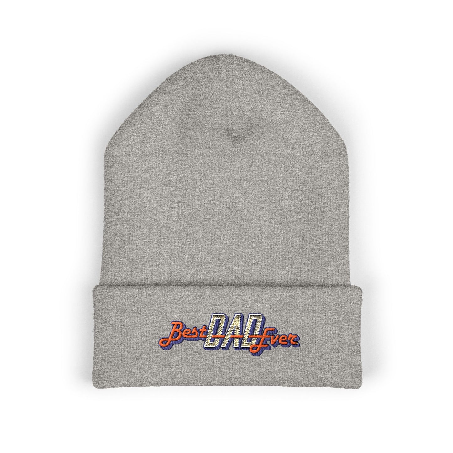Best Dad Ever Embroidered Cuffed Beanie
