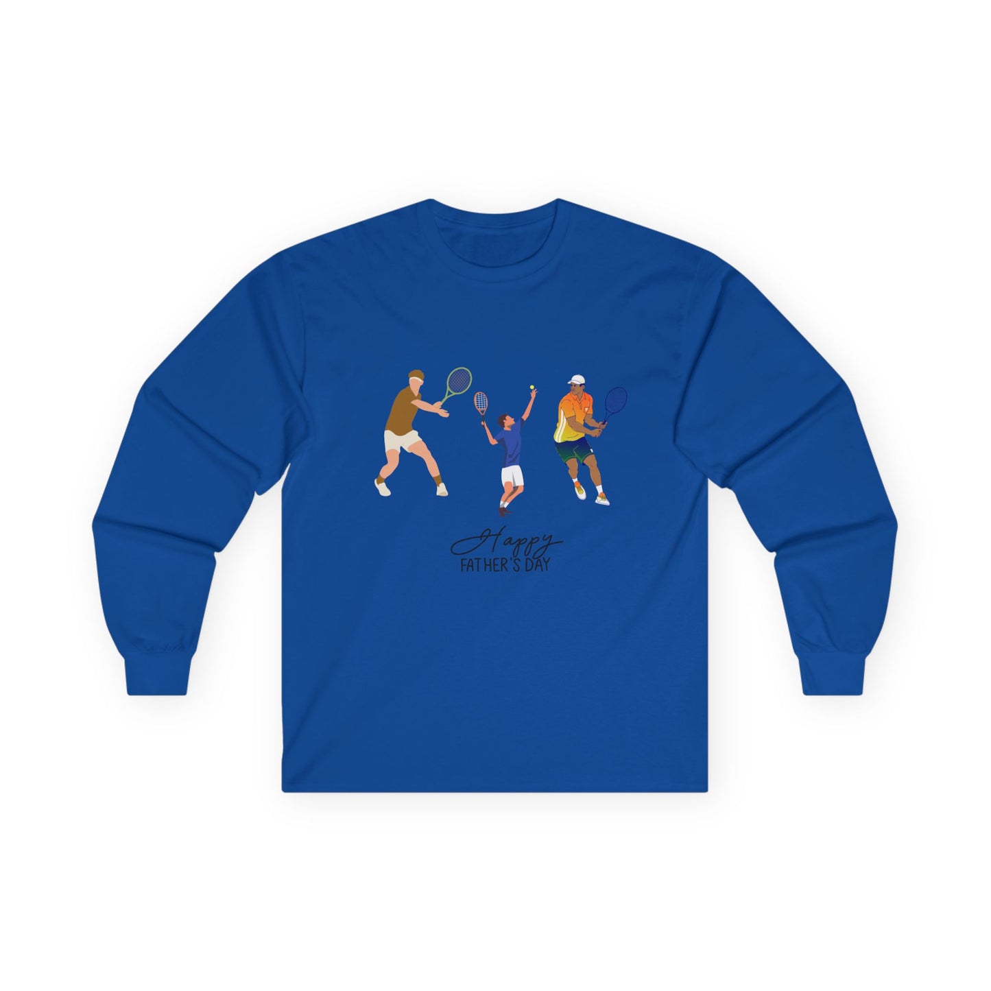Father's Day Tennis Family Long Sleeve Tee