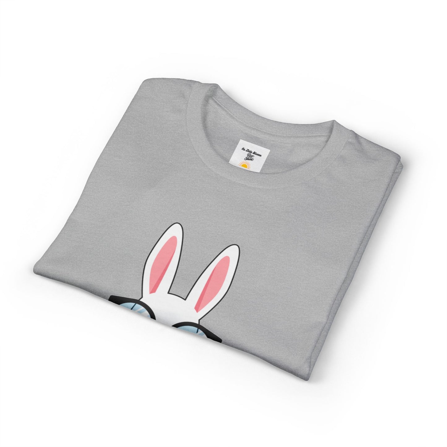 Easter Bunny with Glasses T-Shirt – "Happy Easter" Cute Graphic Tee