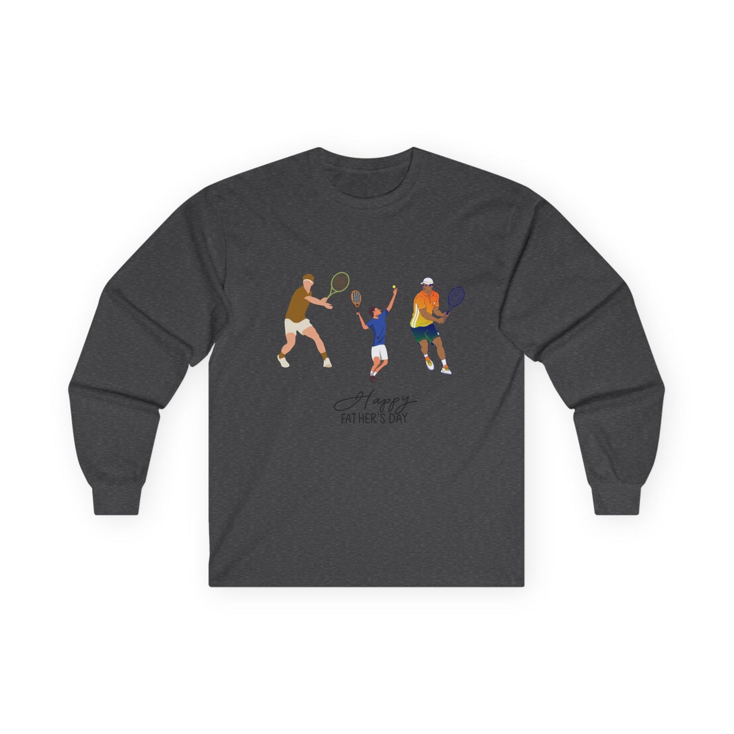 Father's Day Tennis Family Long Sleeve Tee