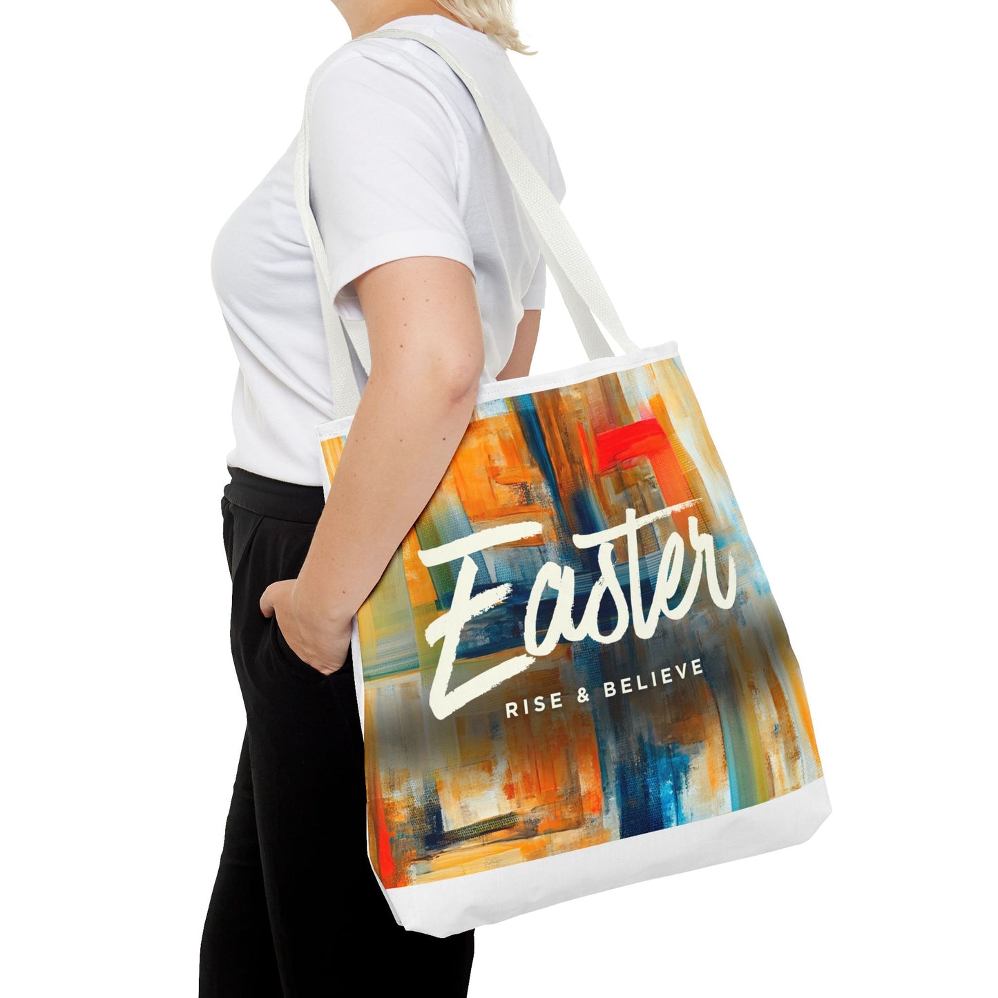 Easter Abstract Art Tote