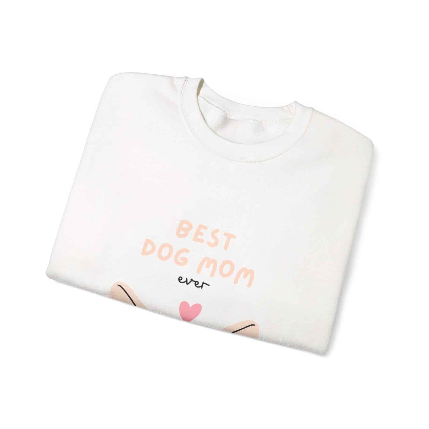 Best Dog Mom Sweatshirt — Cute French Bulldog Crewneck for Dog Lovers