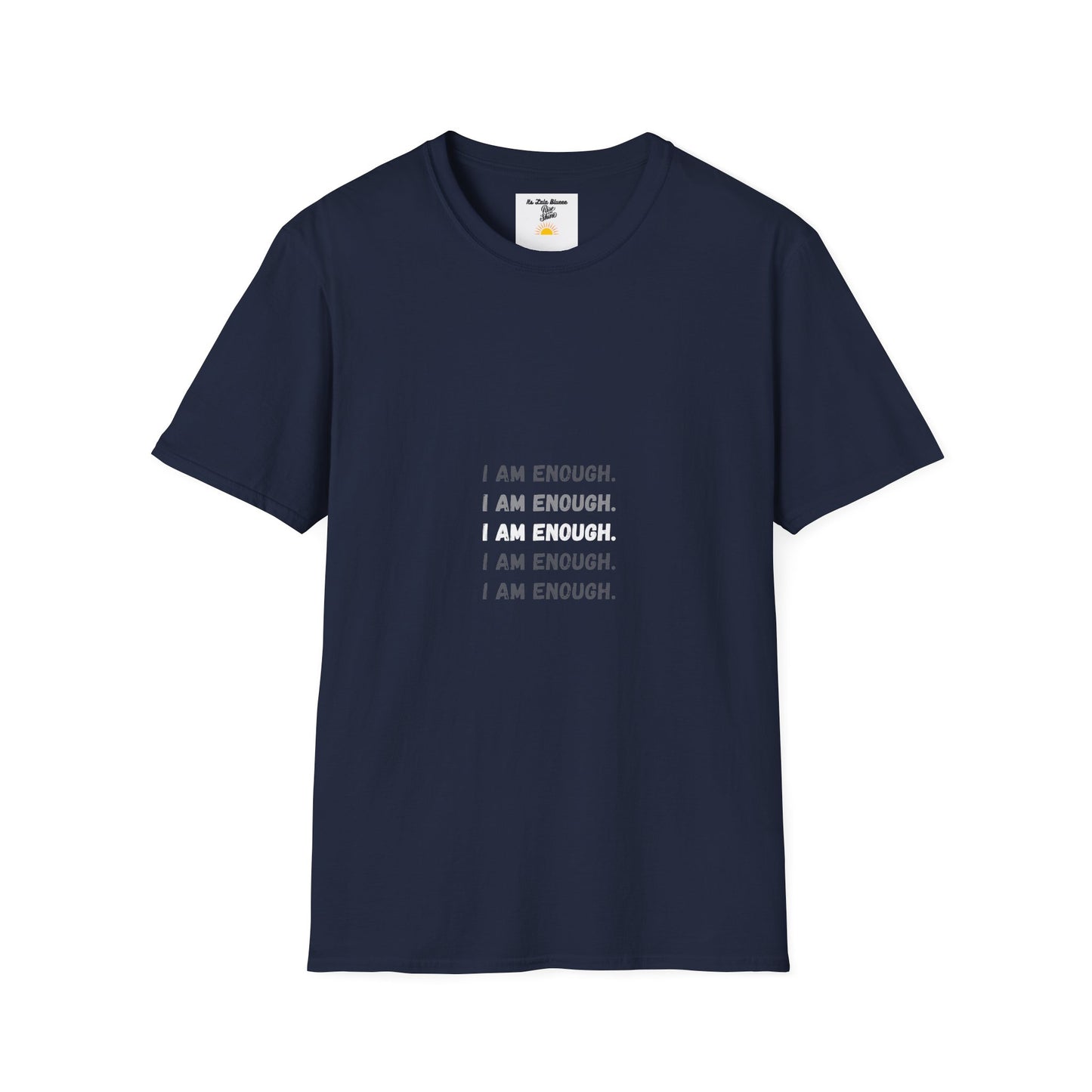 I Am Enough T-Shirt — Minimalist Positive Affirmation Tee