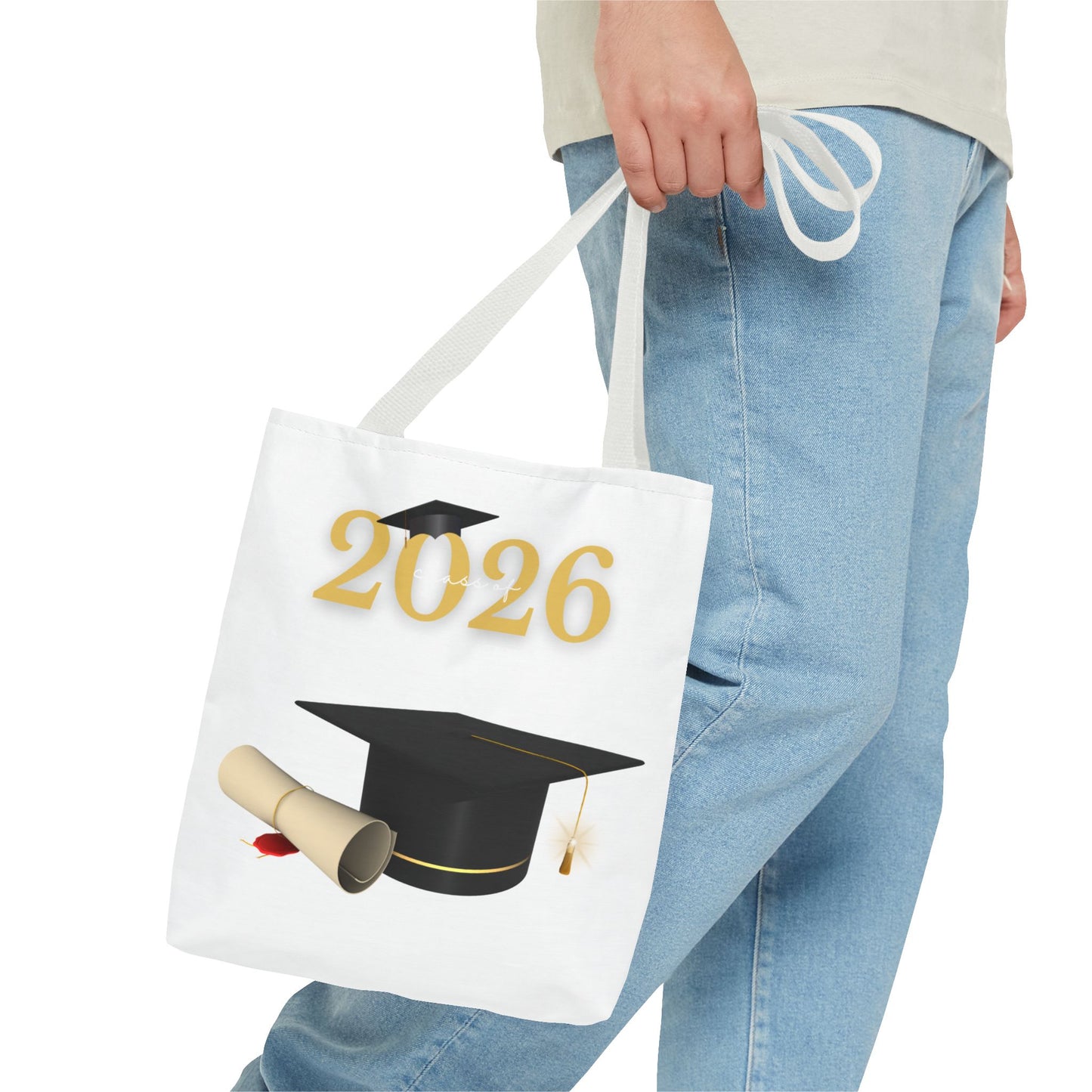 2026 Graduation Tote Bag – Class of 2026 Cap & Diploma Celebration Bag