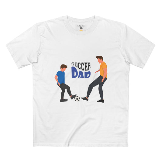 Soccer Dad T‑Shirt — Father & Child Playing Soccer Graphic Tee