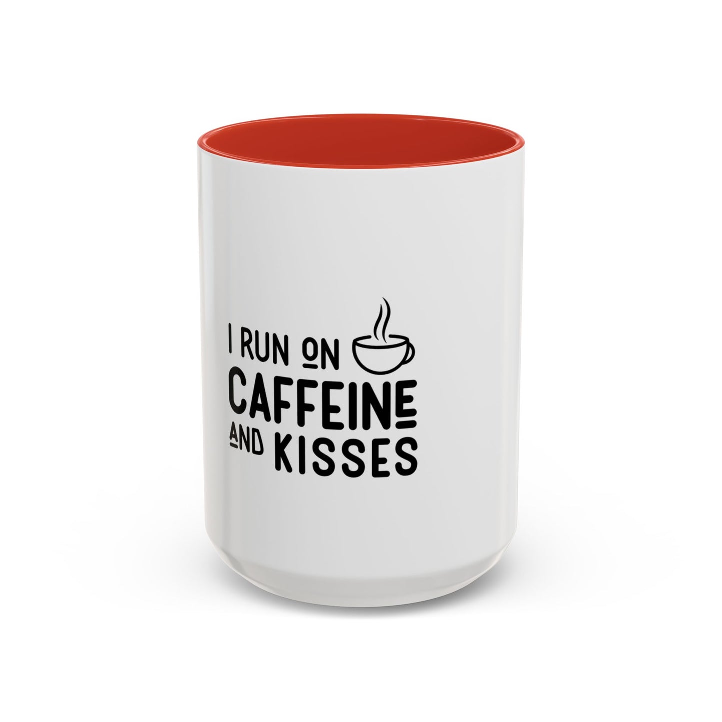 I Run on Caffeine and Kisses Coffee Mug — Accent 11/15oz