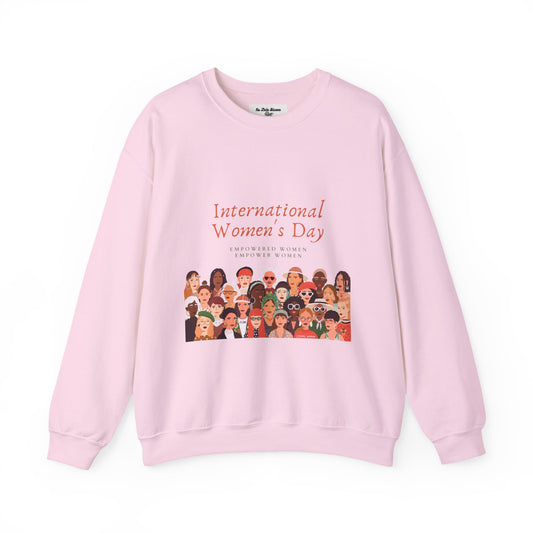 International Women’s Day Crewneck Sweatshirt — Diverse Women Illustration