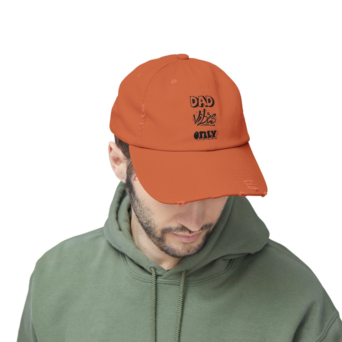 Dad Vibes Only Distressed Cap