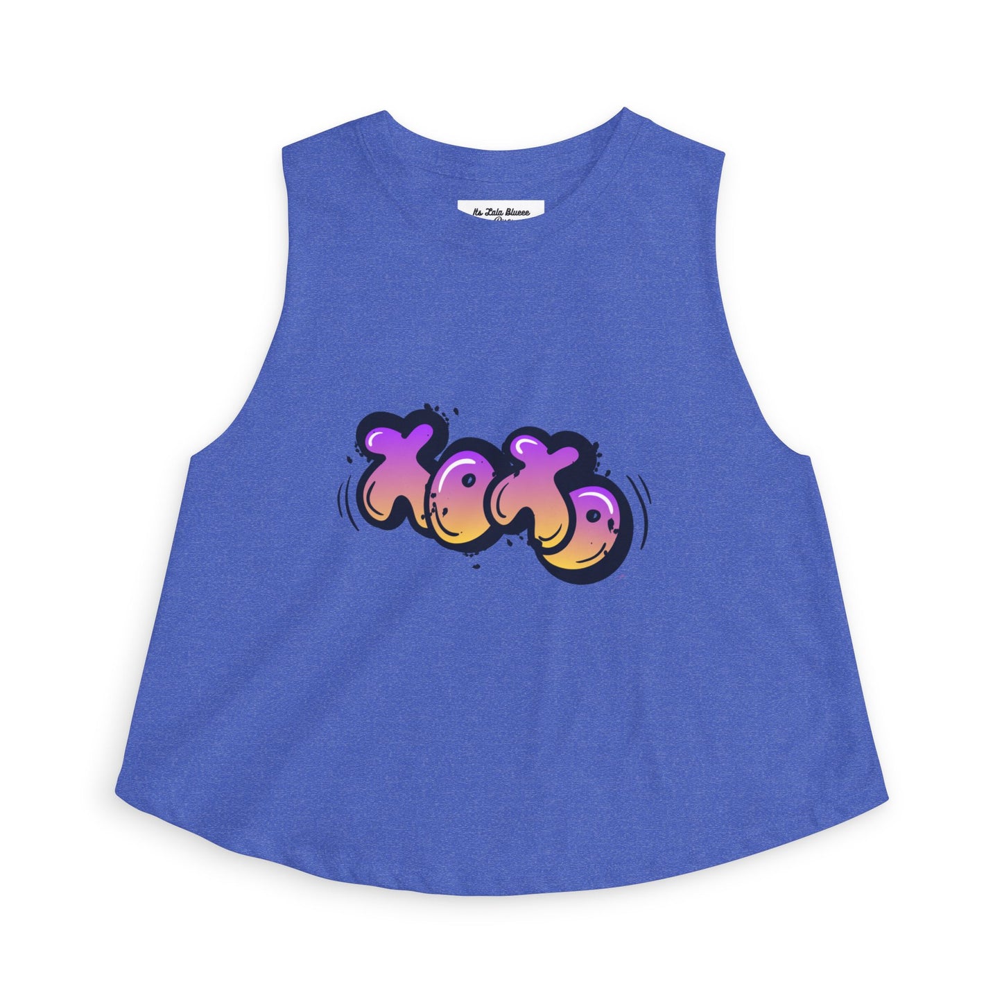 XOXO Graffiti Crop Top — Women’s Trendy Valentine Streetwear