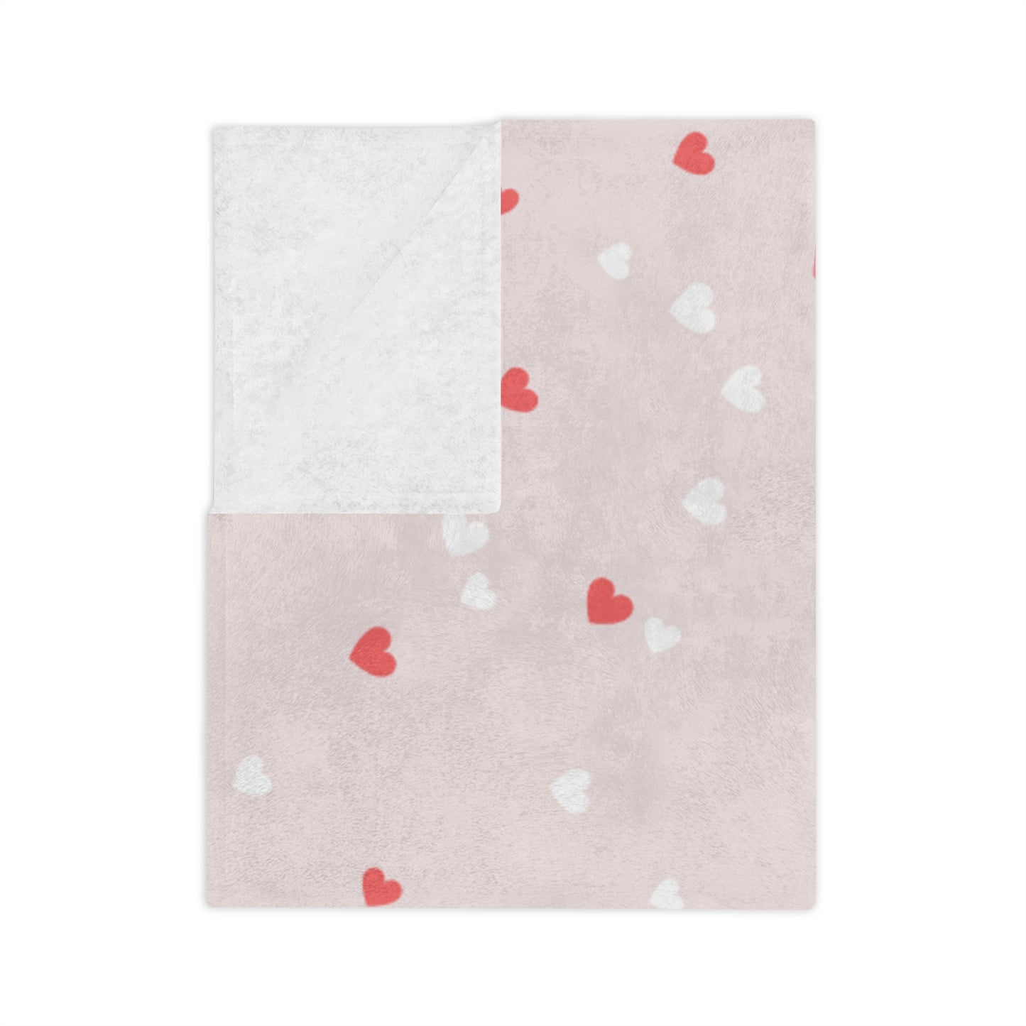 Mom Heart Microfiber Blanket — Soft Velveteen Throw for Mother’s Day & Gifts