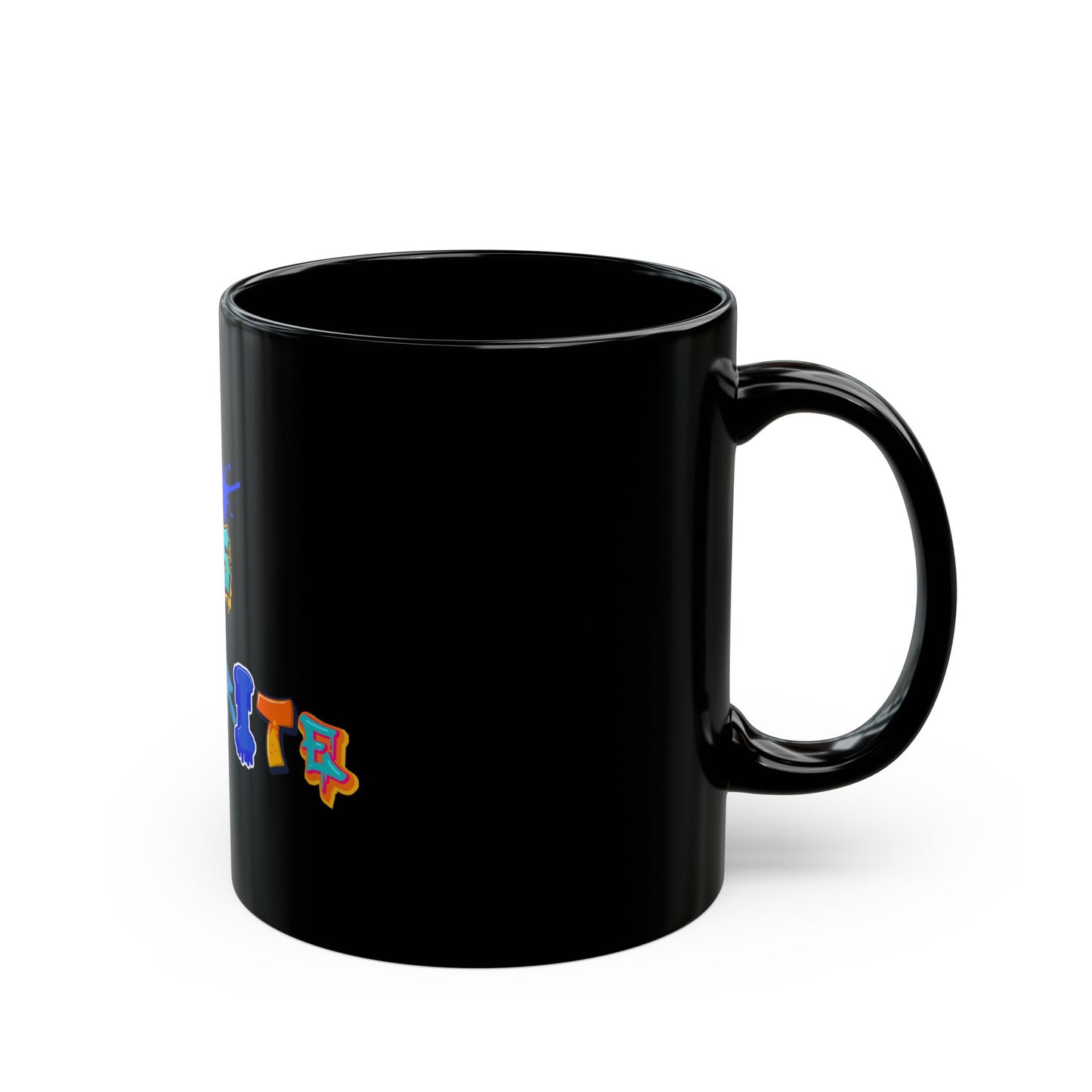 Black Mug - 'God's Favorite' Colorful Graffiti Coffee Mug (11oz & 15oz)