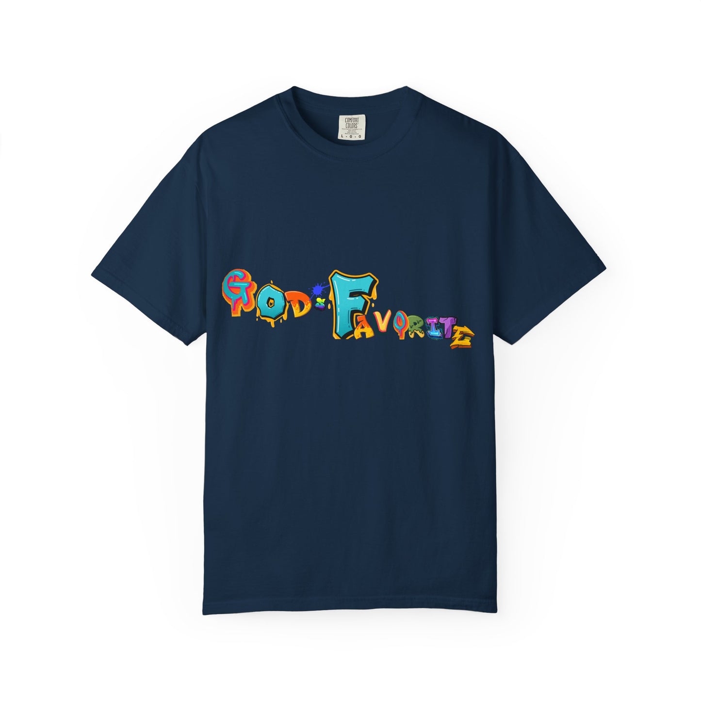 God's Favorite T-Shirt — Colorful Retro Script Graphic Tee