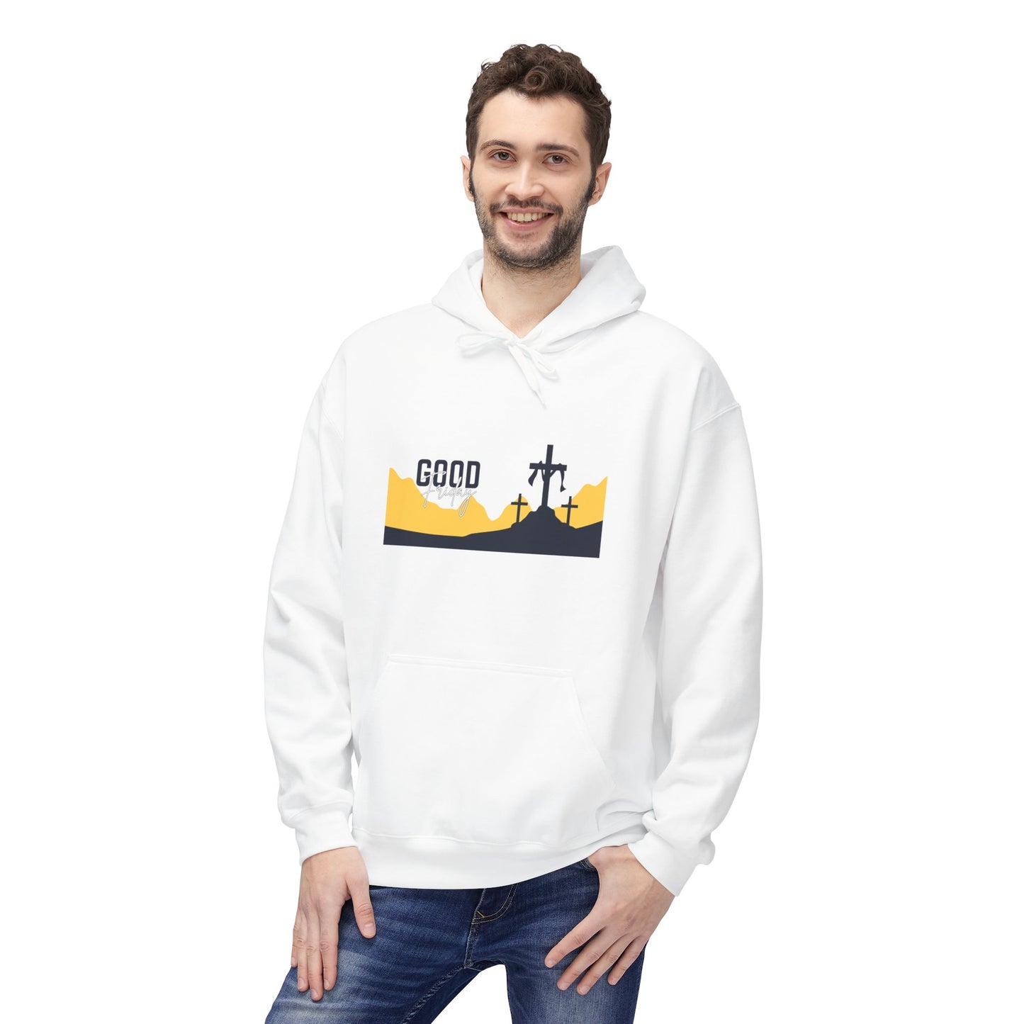 Good Friday Cross Hoodie — Christian Easter Religious Pullover