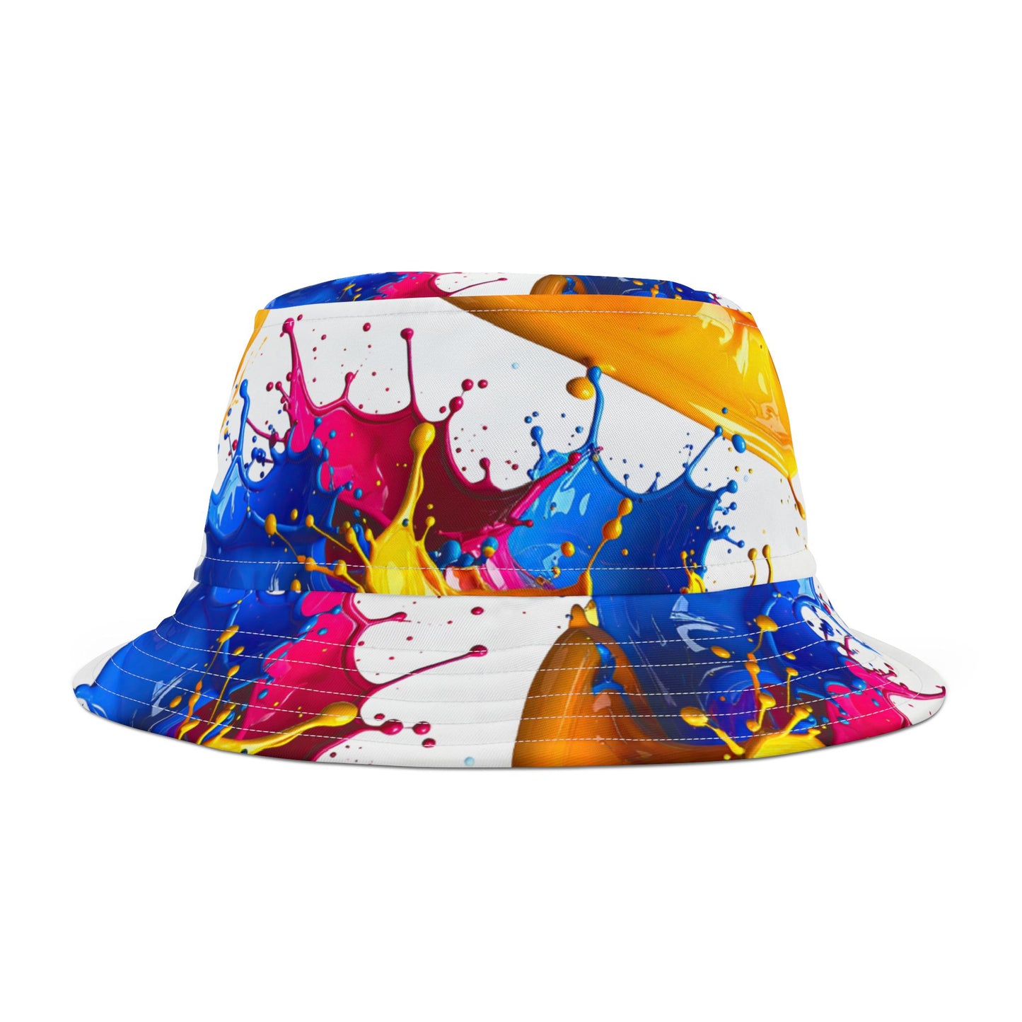 Color Splash Bucket Hat — Vibrant Paint Splash AOP Bucket Hat