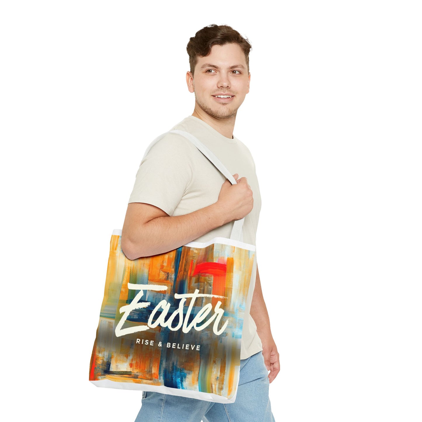 Easter Abstract Art Tote