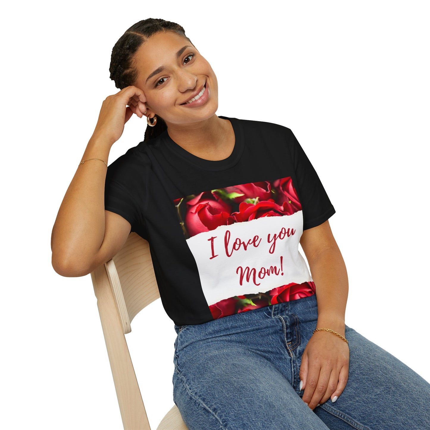 I Love You Mom T-Shirt — Red Roses Mother’s Day Tee