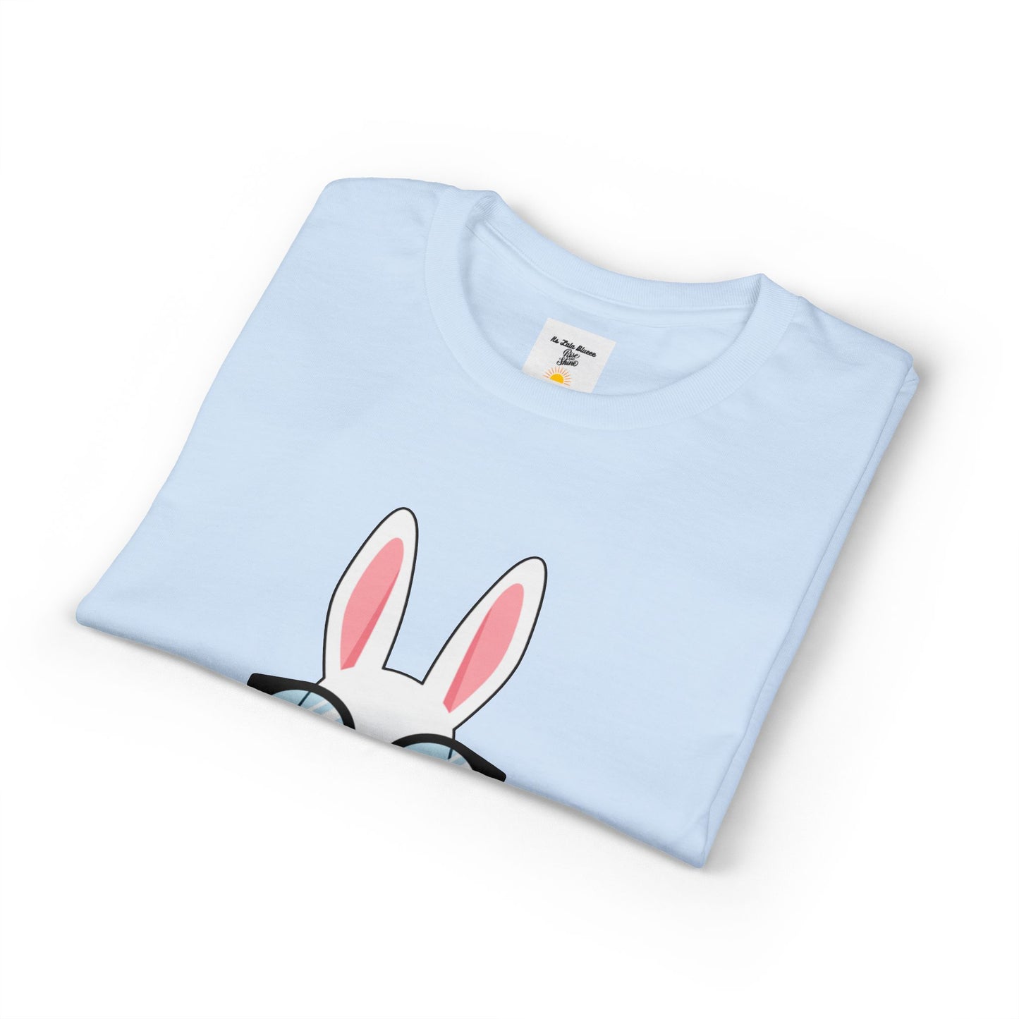 Easter Bunny with Glasses T-Shirt – "Happy Easter" Cute Graphic Tee