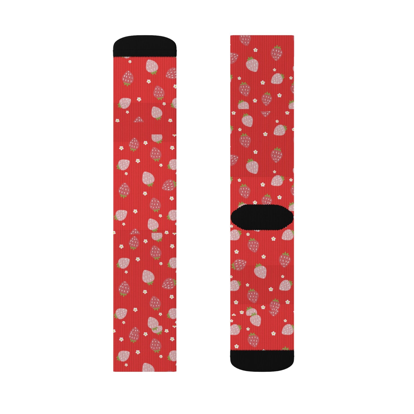 Red Strawberry Socks — Cute Strawberry Crew Socks