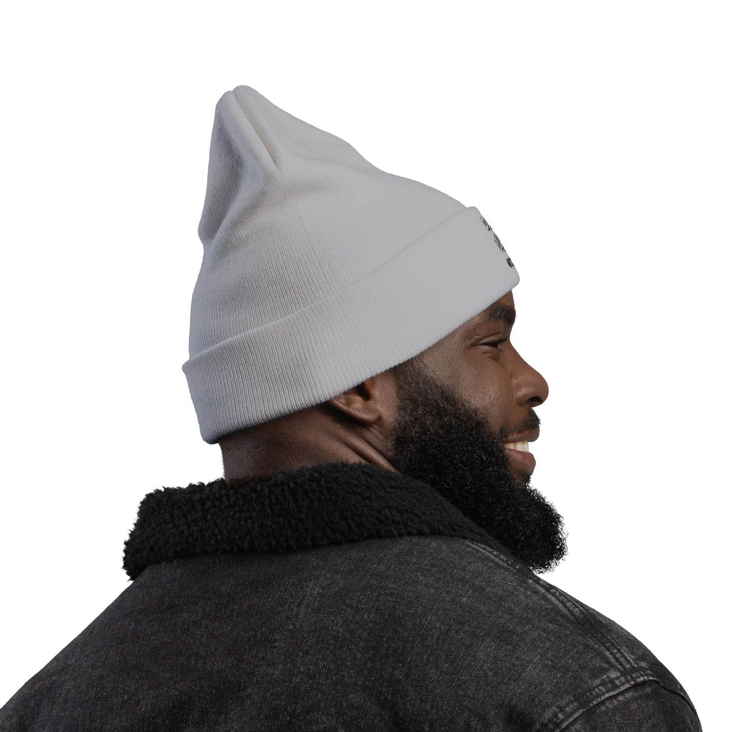 Dad Vibes Only Embroidered Knit Beanie