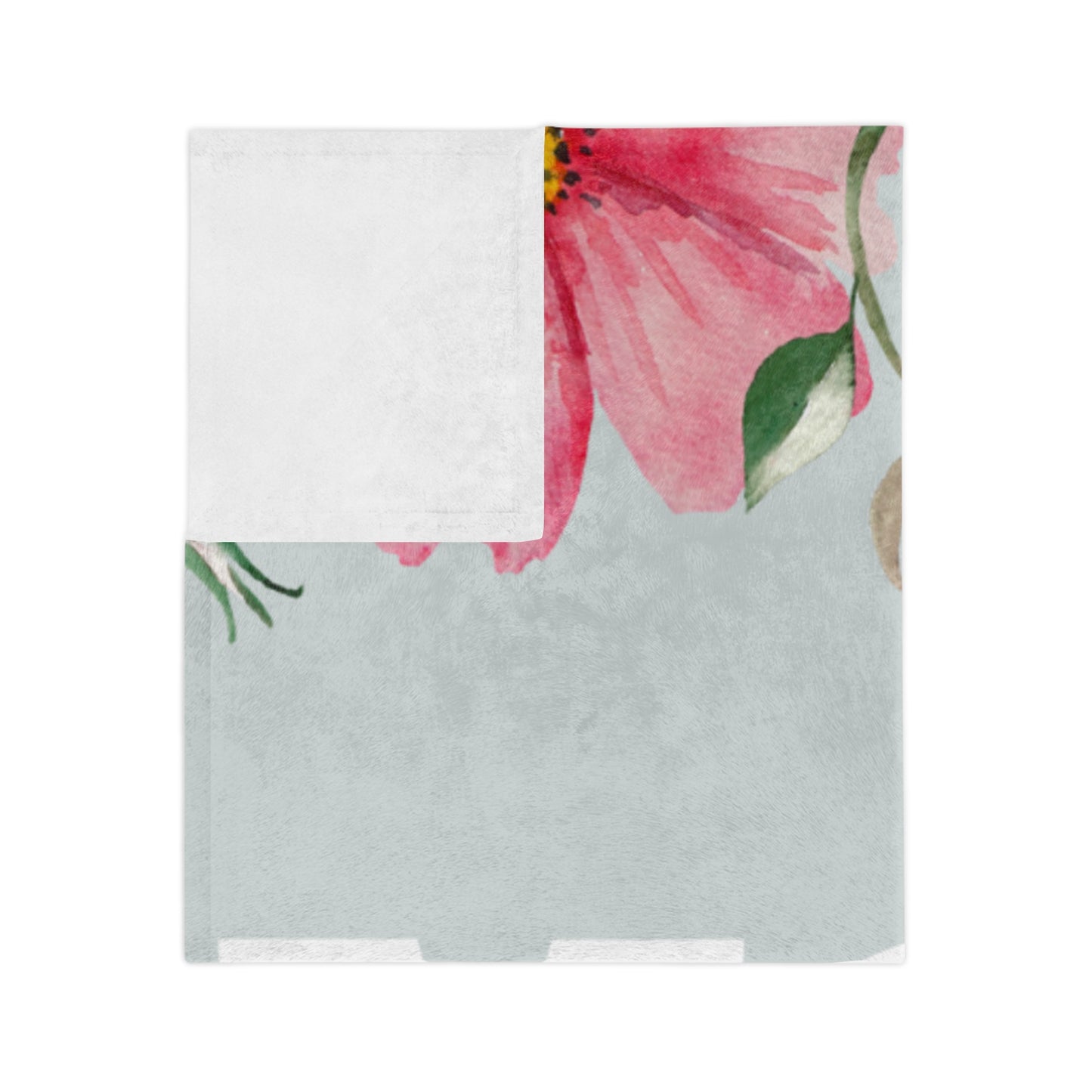 Mom Floral Microfiber Blanket — Cozy Velveteen Throw for Mother’s Day & Gifts