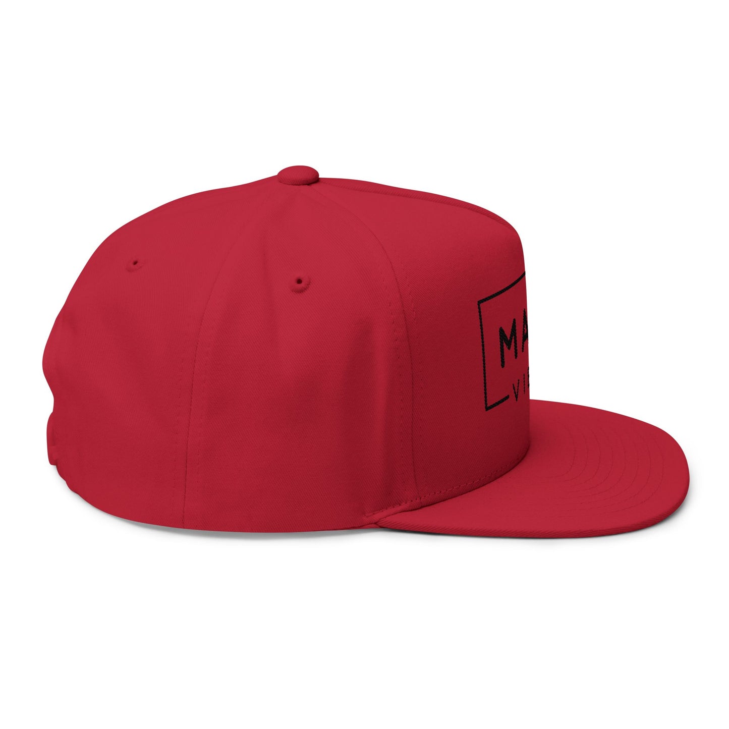 Mama Vibes Embroidered Flat Bill Cap