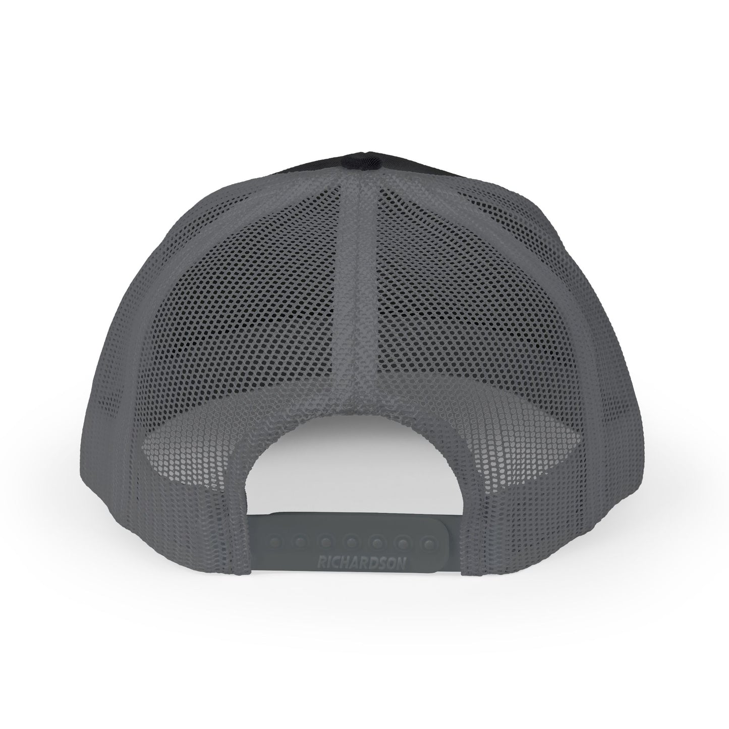 Strong Snapback Trucker Cap — Bold Red Text Mesh Baseball Hat