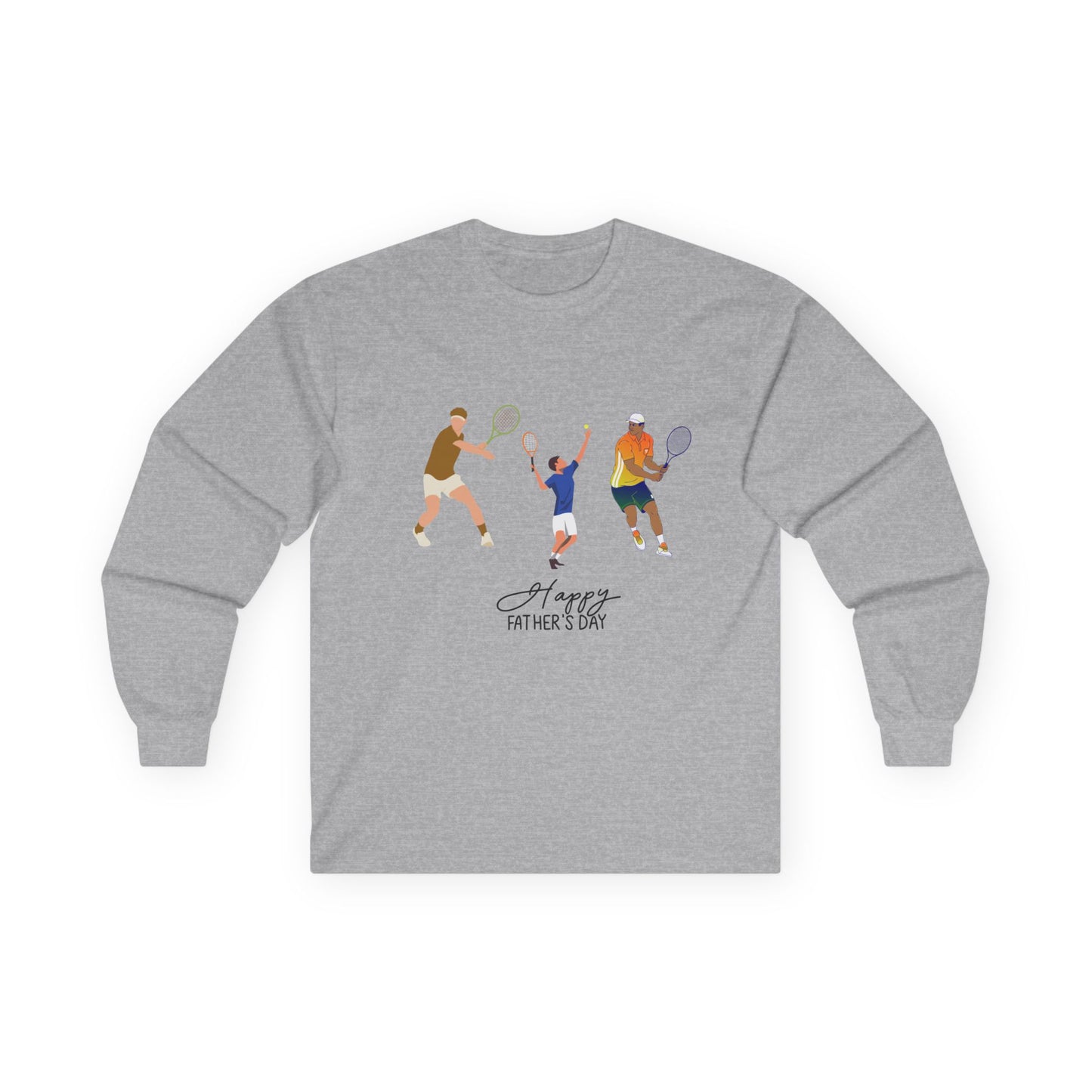 Father's Day Tennis Family Long Sleeve Tee