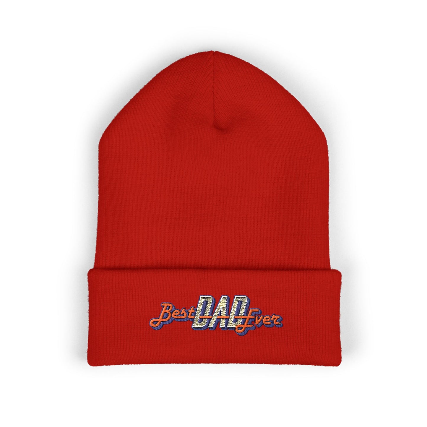 Best Dad Ever Embroidered Cuffed Beanie