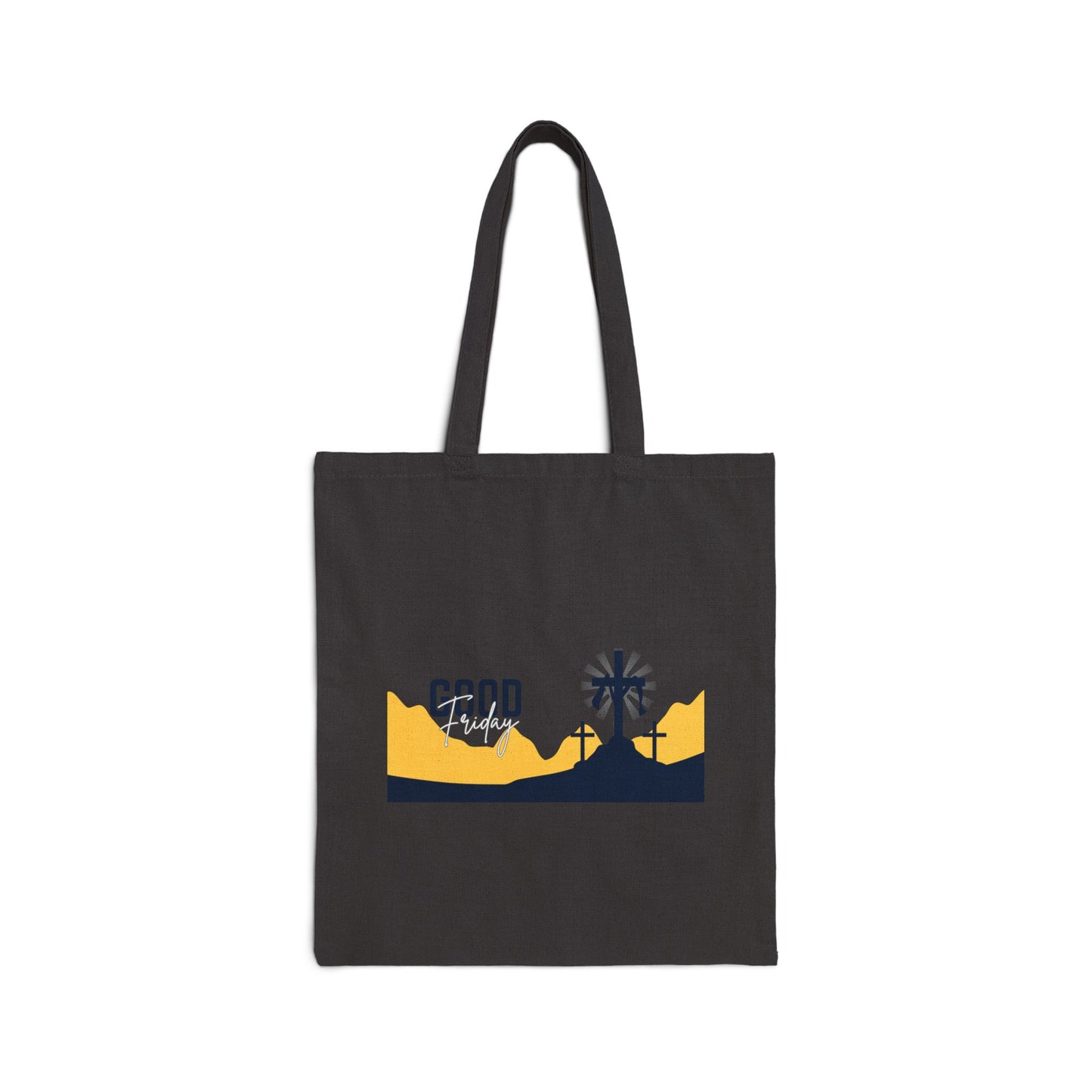 Tote Bag — "Good" Crosses Christian Faith Canvas Tote