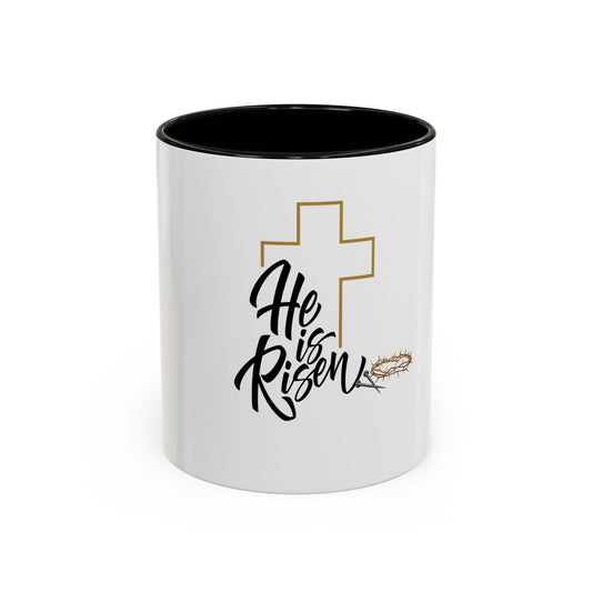 He is Risen Colorful Coffee Mug - Inspirational 11oz & 15oz Ceramic Cup for Easter Celebrations