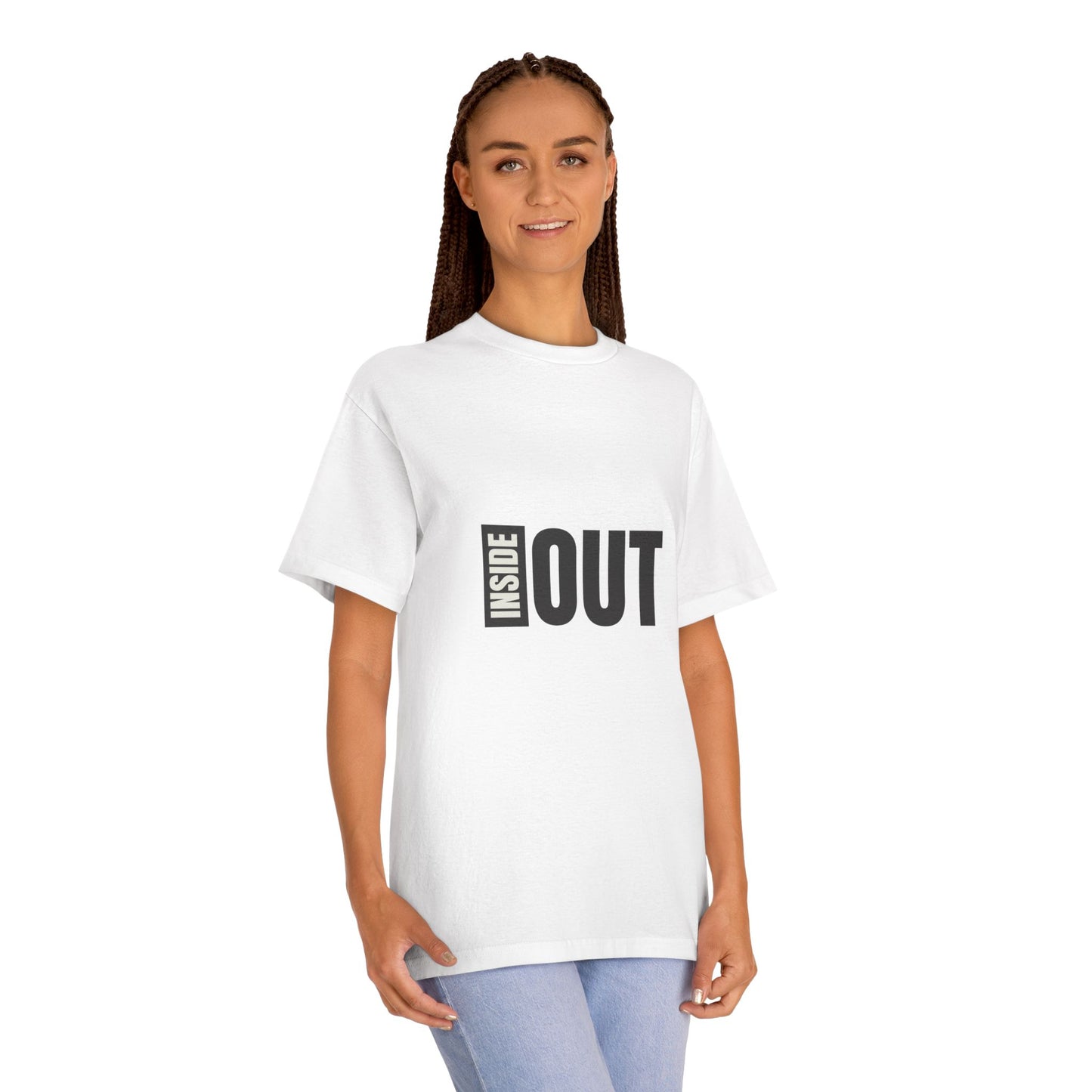 Inside Out Graphic Tee — Bold Minimalist Typography Shirt