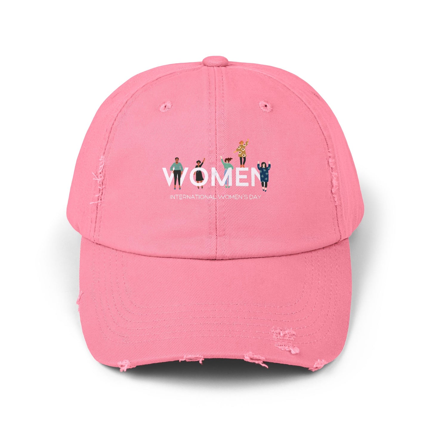 Women's Day Distressed Cap – 'WOMEN' International Women's Day Hat