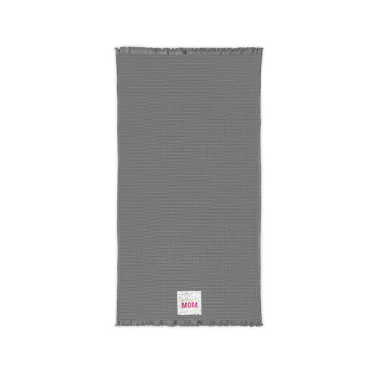 Embroidered Cotton Waffle Throw Blanket
