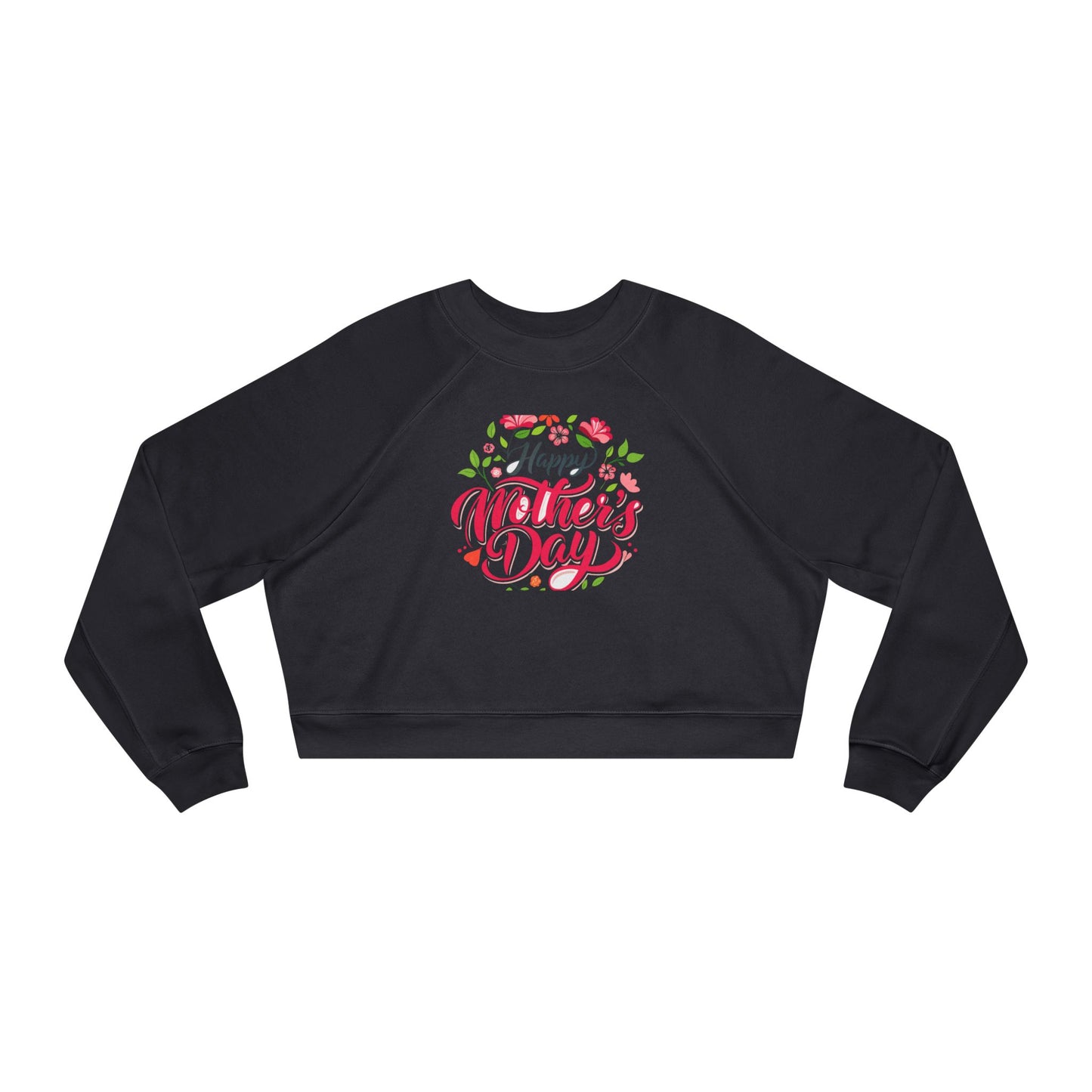 Happy Mother's Day Women's Cropped Fleece Pullover - Stylish and Cozy Gift