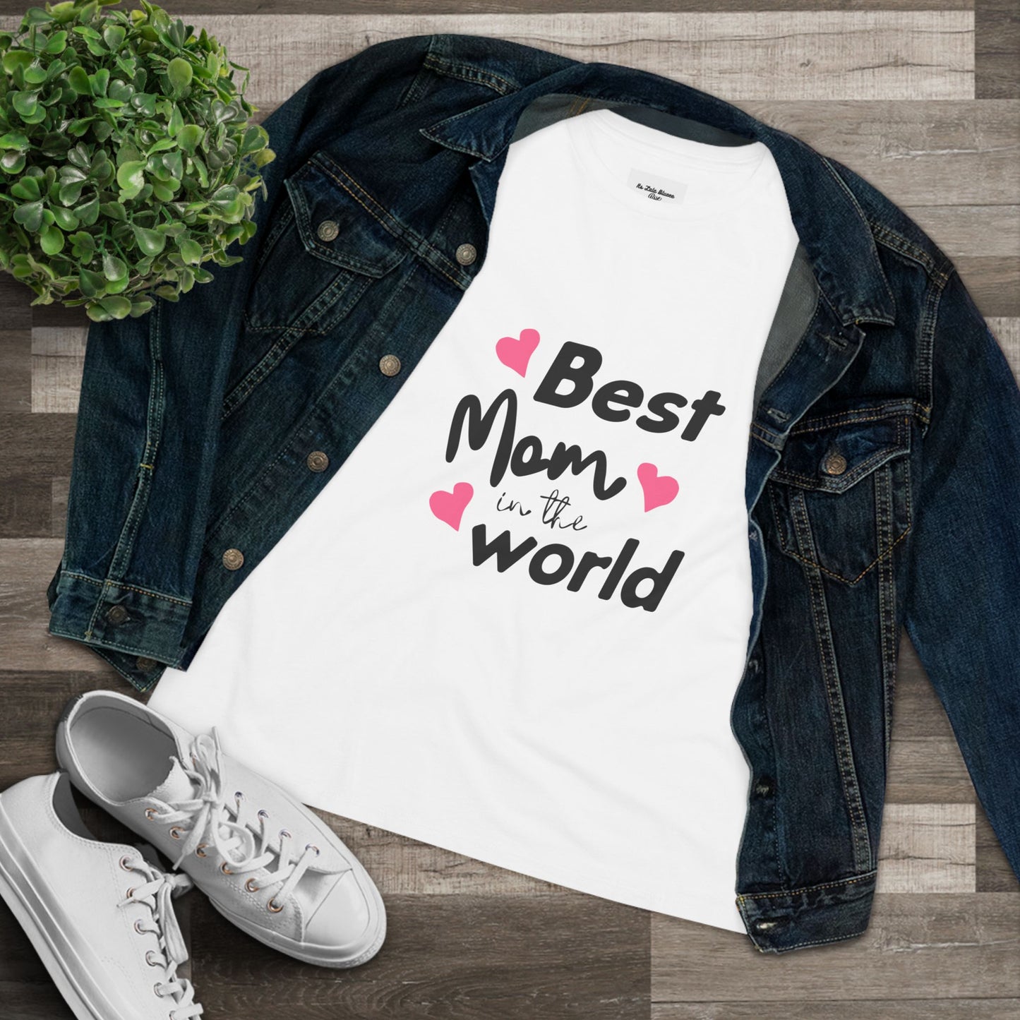 Best Mom in the World Women's Cotton Tee - Perfect Gift for Mother's Day