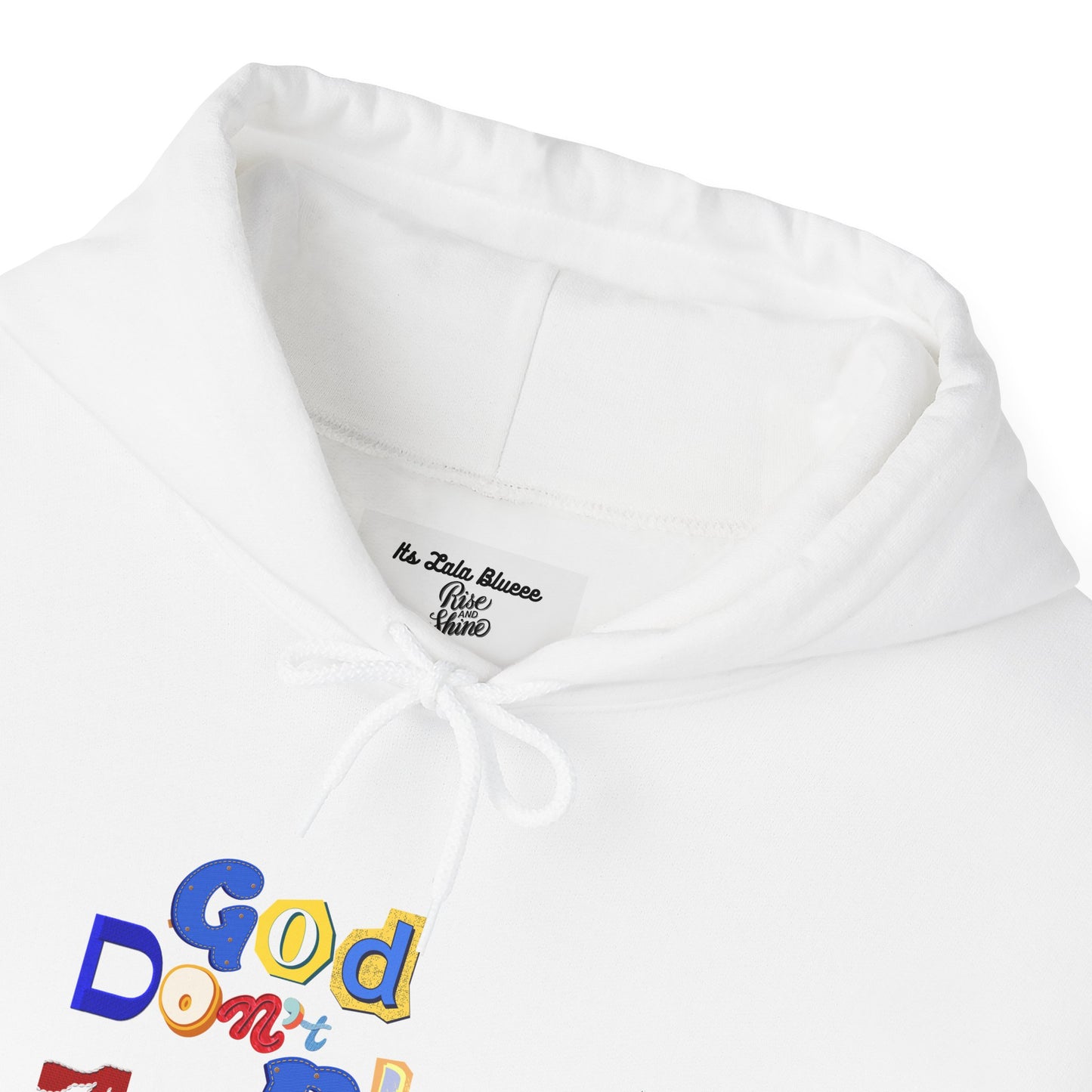 God on My Side Hoodie — Colorful Playful Faith Pullover