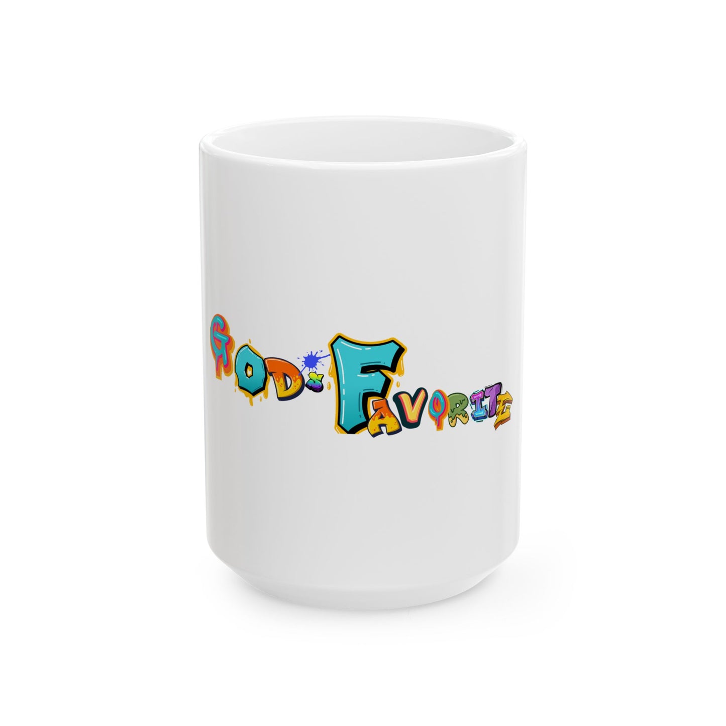 Funny 'Food: Favorite' Colorful Ceramic Coffee Mug – 11oz & 15oz